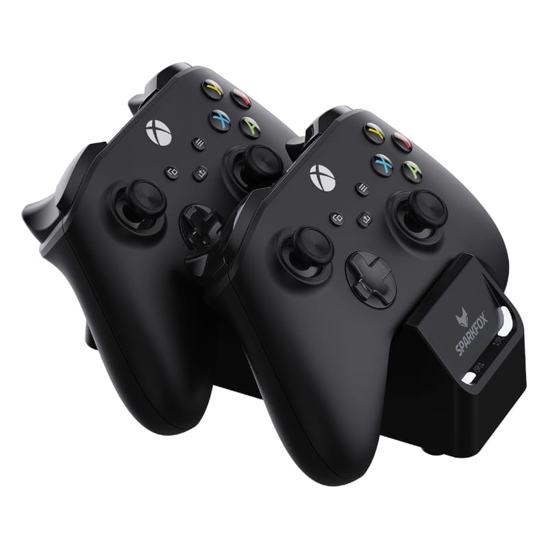 SPARKFOX Xbox Series X Dual Controller Charging Dock with 2 x Rechargable Batteries